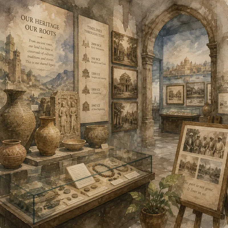 Museon näyttelyesineitä ja historiallisia valokuvia Museon näyttelyesineitä ja historiallisia valokuvia