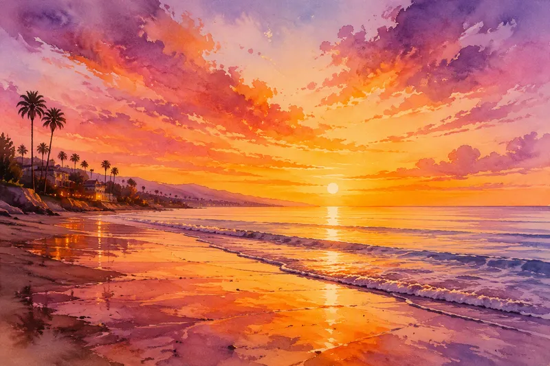 Auringonlasku Na Dan Beachin rannalla Auringonlasku Na Dan Beachin rannalla
