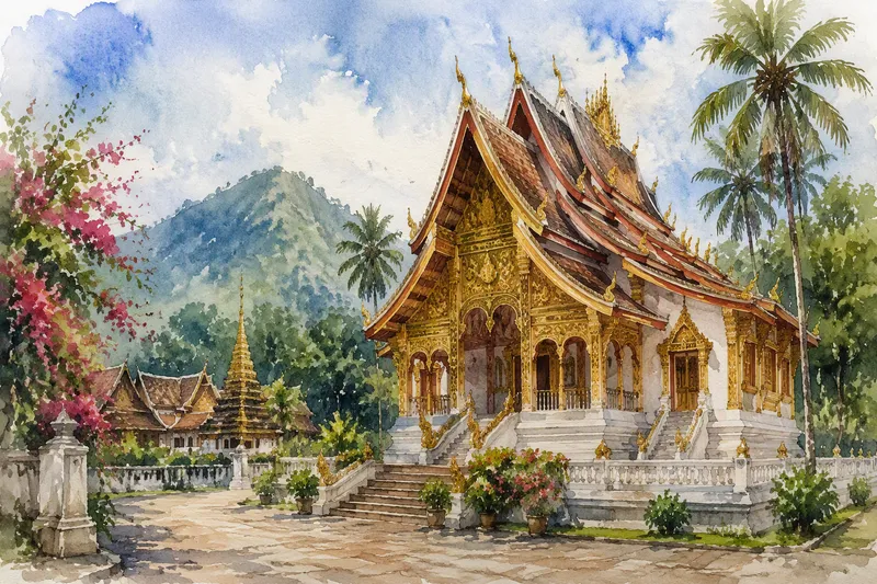 Perinteinen buddhalainen temppeli Koh Lantalla Perinteinen buddhalainen temppeli Koh Lantalla