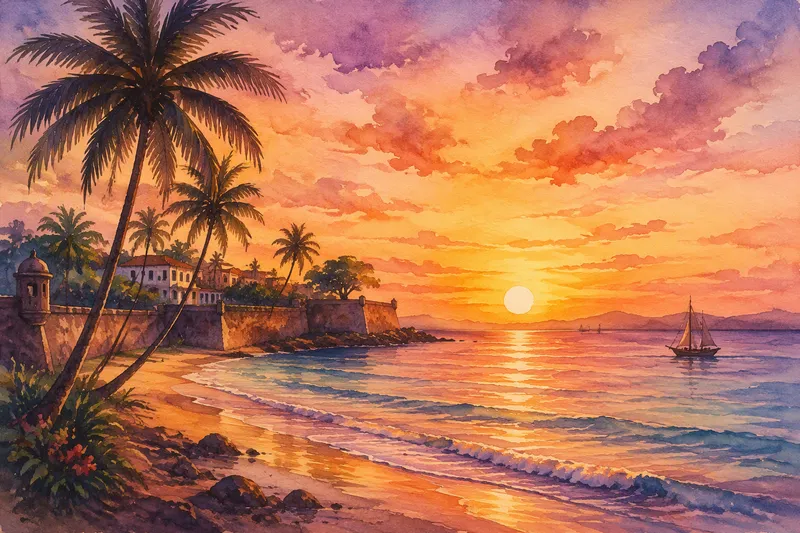 Auringonlasku meren yllä Koh Sametilla Auringonlasku meren yllä Koh Sametilla